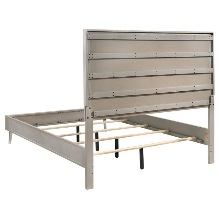 Ramon Panel Bed Metallic Sterling