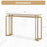 Modern Entryway Table with Gold Heavy-duty Metal Frame and Anti-toppling Kit for Living Room