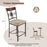 Set of 2 25 inches Bar Stools with Rust-proof Metal Frame and Soft Sponge Seat