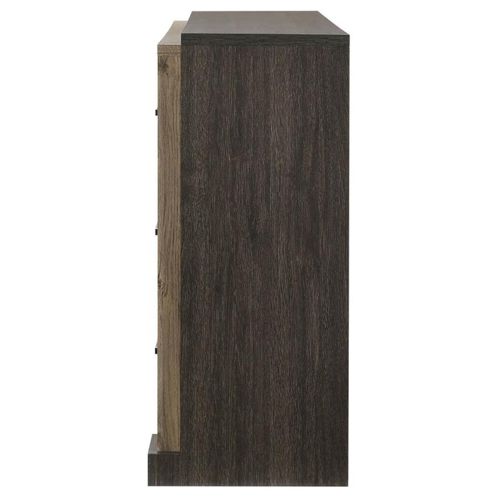 Baker 6-drawer Dresser Brown and Light Taupe