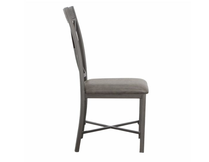 Alamo Gray PU Side Chair