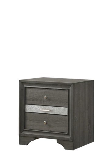 Regata Gray/Silver Nightstand