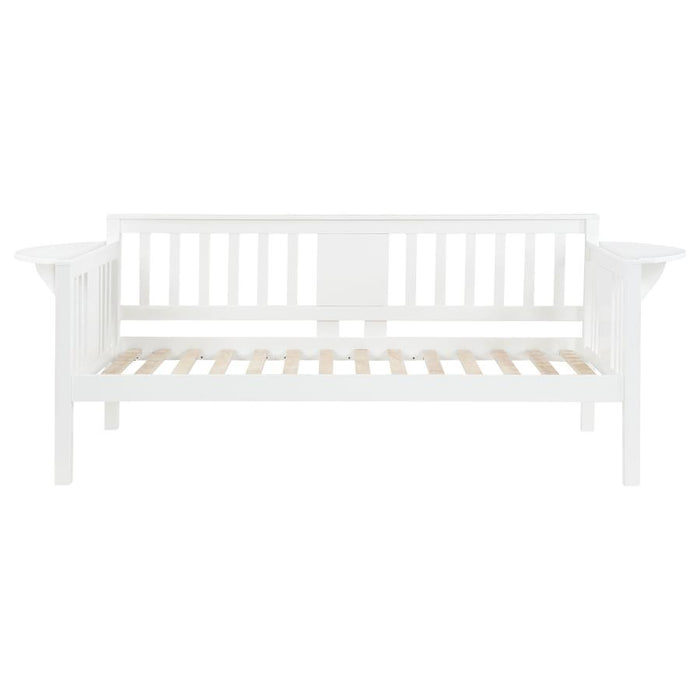 Bethany Wood Twin Daybed With Drop-Down Tables White