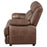 Ellington Upholstered Padded Arm Loveseat Dark Brown