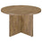 Jamestown Round Engineered Wood Dining Table with Decorative Laminate Mango Brown