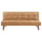 Jenson Multipurpose Upholstered Tufted Convertible Sofa Bed Saddle Brown