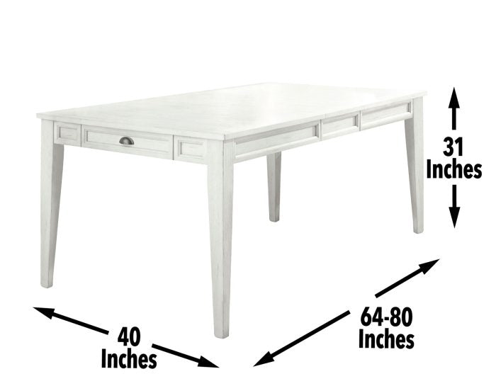 Cayla 64-80 inch Table w/16″ Leaf