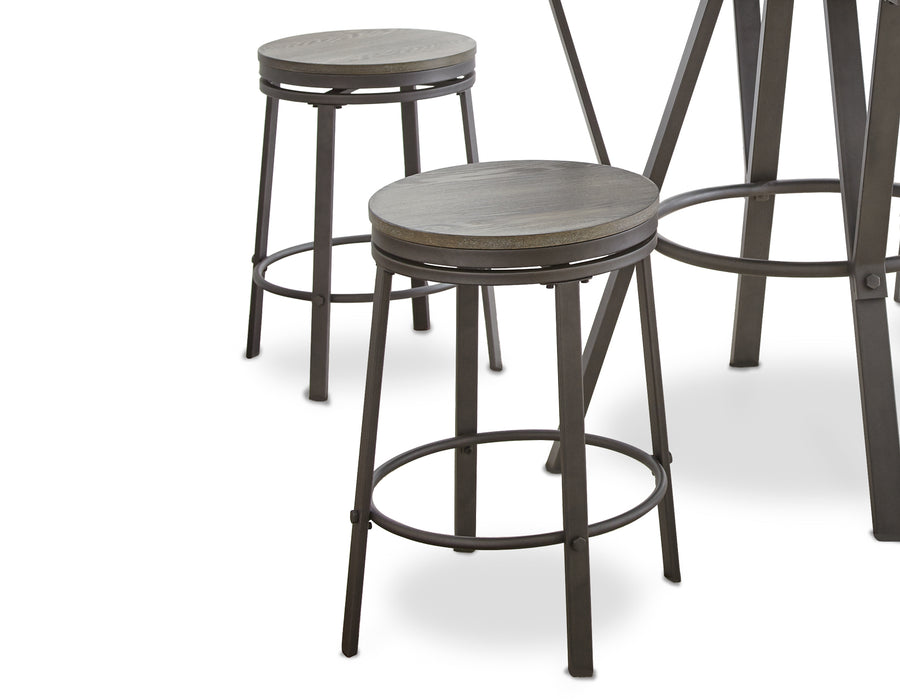 Portland 5 Piece 42-inch Round Counter Dining Set