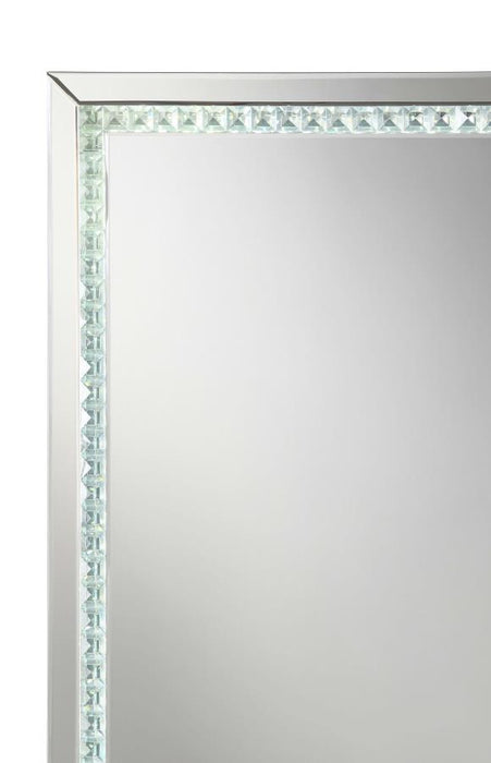 Noelle Square Wall Mirror With LED Lights