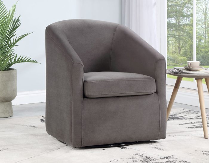 Arlo Upholstered Swivel Barrel Chair