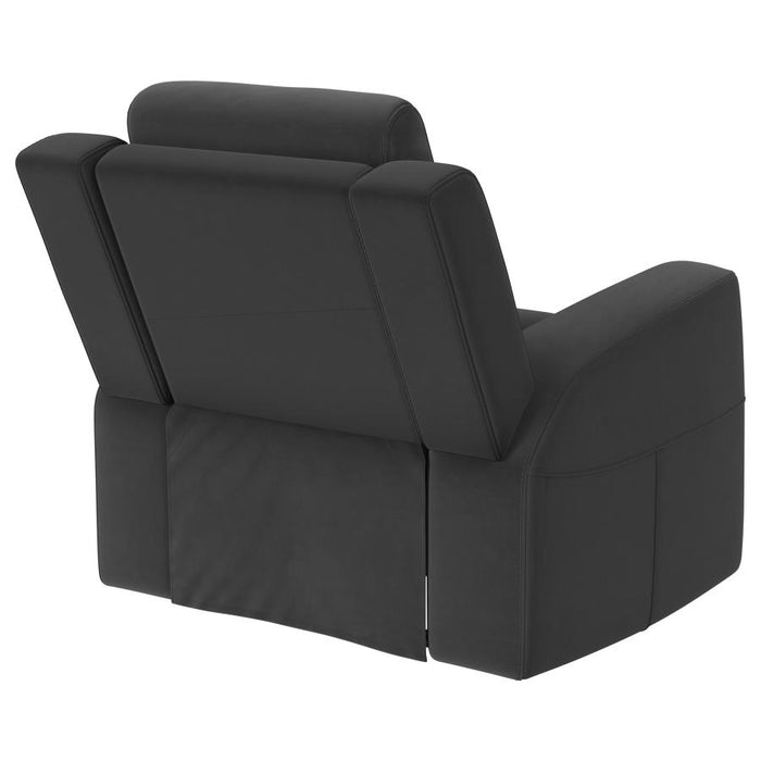 Brentwood Upholstered Recliner Chair Black