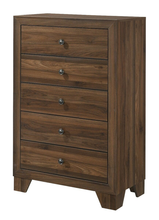 Millie Brown Cherry 5 Piece Bedroom Set