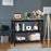 3-Tier Console X-Design Sofa Side Accent Table