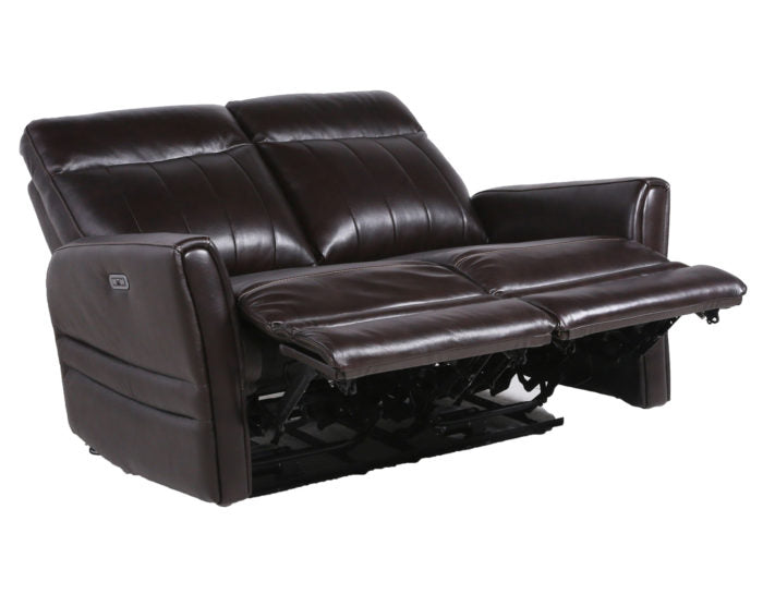 Coachella Dual Power Reclining Loveseat, Brown