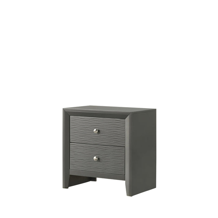 DENKER GUNMETAL BEDROOM GROUP