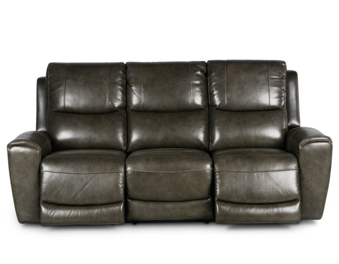 Laurel Leather Dual-Power Reclining Sofa