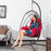 Hanging Folding Egg Chair with Stand Soft Cushion Pillow Swing Hammock