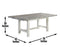 Canova 78-inch Gray Marble Top Dining Table