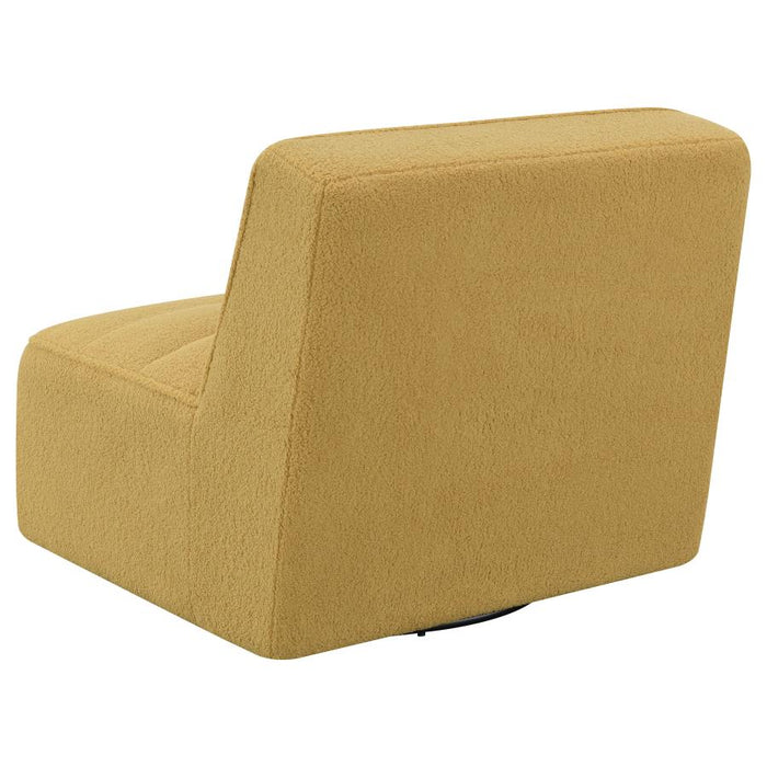 Cobie Upholstered Swivel Armless Chair