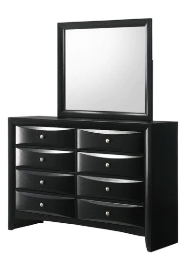 Fallon Black LED Storage Platform Bedroom Set