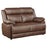 Ellington 3-piece Upholstered Padded Arm Sofa Set Dark Brown