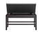 Carrara Black PU Storage Counter Bench