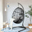 Hanging Cushioned Hammock Chair with Stand