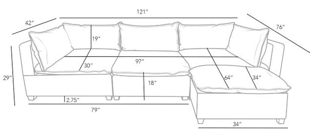 Cloud Sand Modular Sectional