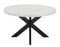 Xena 52-inch Round 5-Piece White Marble Dining Set