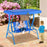 Outdoor Kids Patio Swing Bench with Canopy 2 Seats