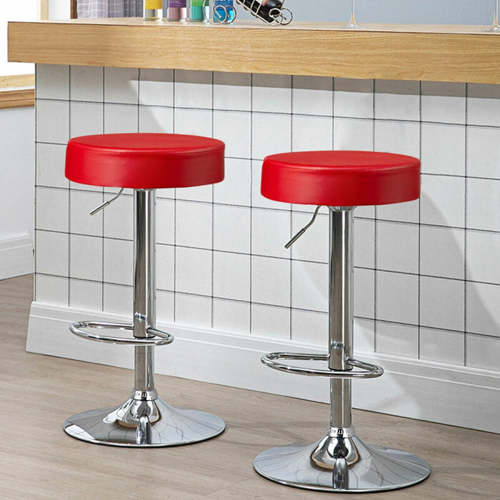 1 Piece Round Bar Stool Adjustable Swivel Pub Chair