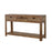 Esther 3-Drawer Storage Console Table Natural Sheesham