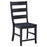 Newport 5-Piece Rectangular Trestle Table Dining Set Black