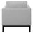 Apperson Cushioned Back Arm Chair Light Grey