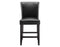 Carrara 24″ Counter Stool, Black Leatherette