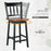 24.5 Inches Set of 2 Swivel Bar Stools with 360° Swiveling