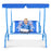 Outdoor Kids Patio Swing Bench with Canopy 2 Seats