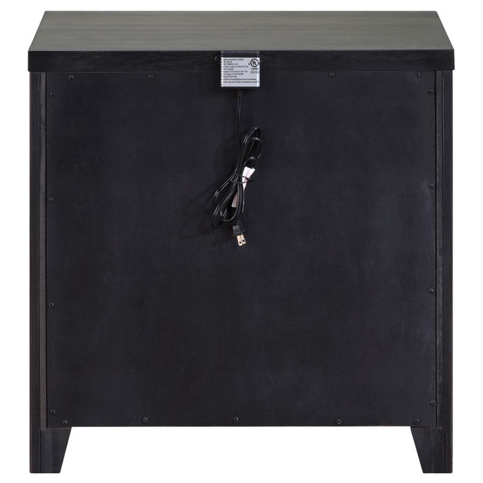 Kieran 2-drawer Nightstand Bedside Table Grey