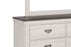 Leighton 6 Drawer Cream/Brown Dresser