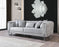 Santana Silver Velvet Sofa & Loveseat