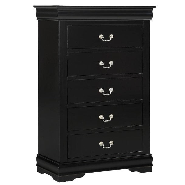 Louis Philip Black King Bedroom Collection