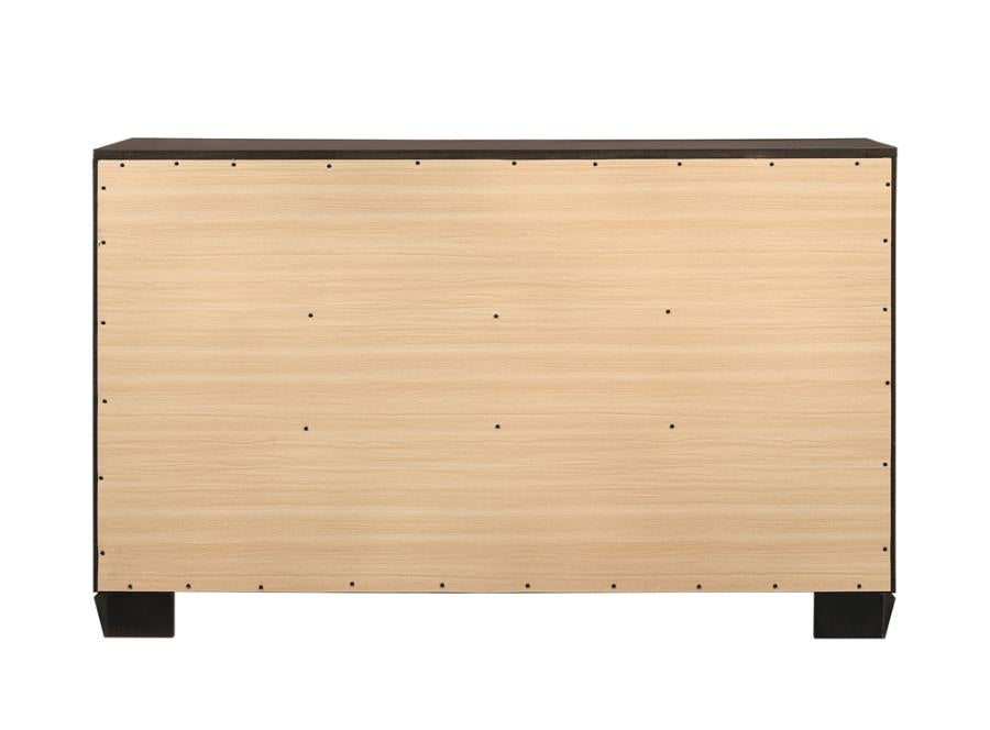 Kauffman 6-drawer Dresser Dark Cocoa