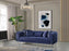 Santana Navy Velvet Loveseat