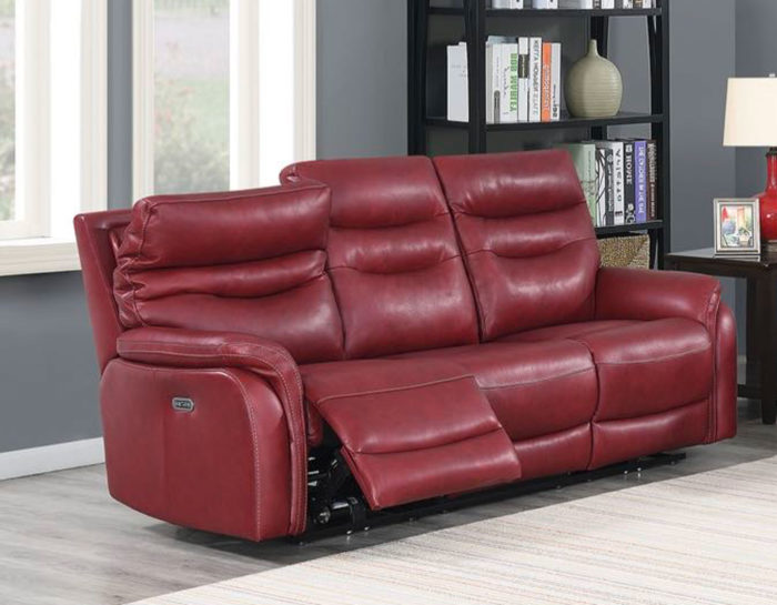 Fortuna Leather Dual Power Reclining Sofa