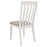 Nogales Vertical Slat Back Dining Side Chair Off White (Set of 2)