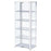 Aero 5-shelf Display Curio Cabinet with LED Lighting White