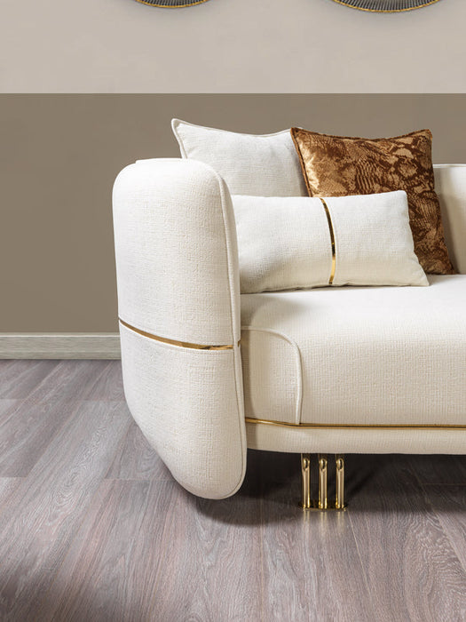 Helena Ivory Velvet Sofa & Loveseat