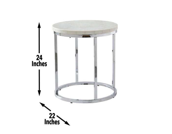 Echo 3-Piece Marble Top Set (Cocktail & 2 End Tables)