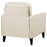 Jonah Upholstered Track Arm Accent Chair Ivory