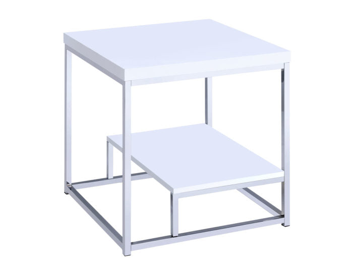 Lucia White 3-Piece Set (Cocktail & 2 End Tables)